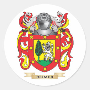 Reimer Coat of Arms (Family Crest) Classic Round Sticker