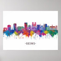 Reims France Skyline