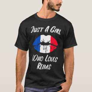 Reims Lips Mouth Love French Flag T-Shirt