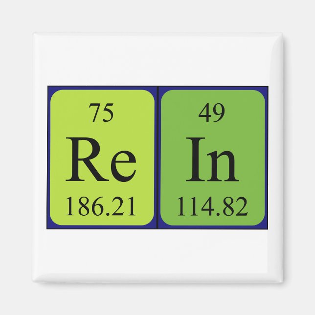 Rein periodic table name magnet (Front)
