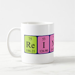 Reinaldo periodic table name mug