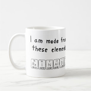 Reinaldo periodic table name mug