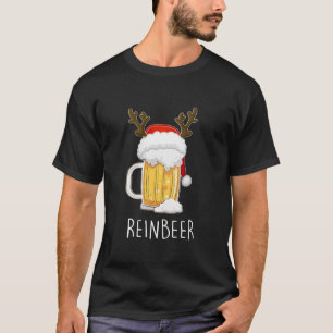 Reinbeer Winedeer Beer Wine Reindeer Christmas Xma T-Shirt