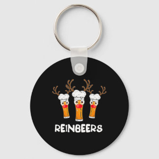 Reinbeers Funny Reindeer Beer Christmas Drinking X Key Ring