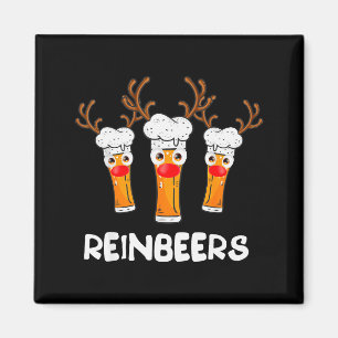 Reinbeers Funny Reindeer Beer Christmas Drinking X Magnet