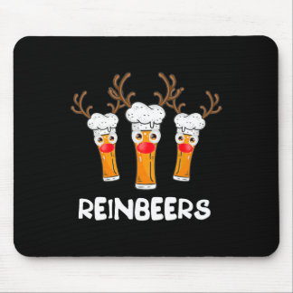 Reinbeers Funny Reindeer Beer Christmas Drinking X Mouse Pad