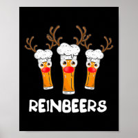 Reinbeers Funny Reindeer Beer Christmas Drinking X