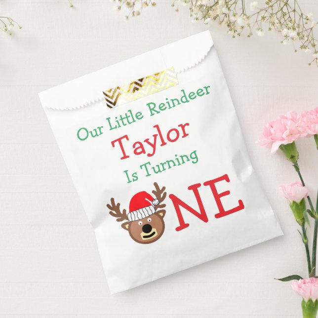 Reindeer 1st Birthday Favour Bag (Sealed)