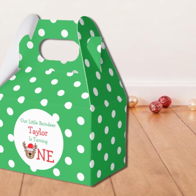 Reindeer 1st Birthday Favour Box (Creator Uploaded)