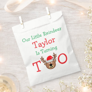 Reindeer 2nd Birthday Favour Bag