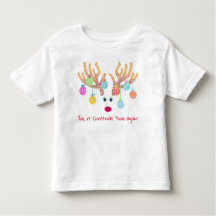 Reindeer and Ornaments Toddler T-shirt