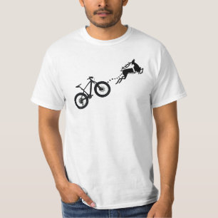 Reindeer Antler Mountain Bike Christmas rider T-Shirt