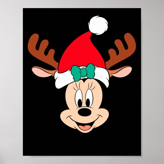 Reindeer Antlers Santa Hat  Poster (Front)