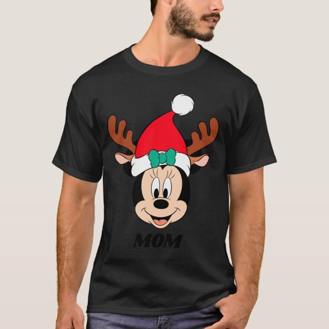 Reindeer Antlers Santa Hat  T-Shirt (Front)