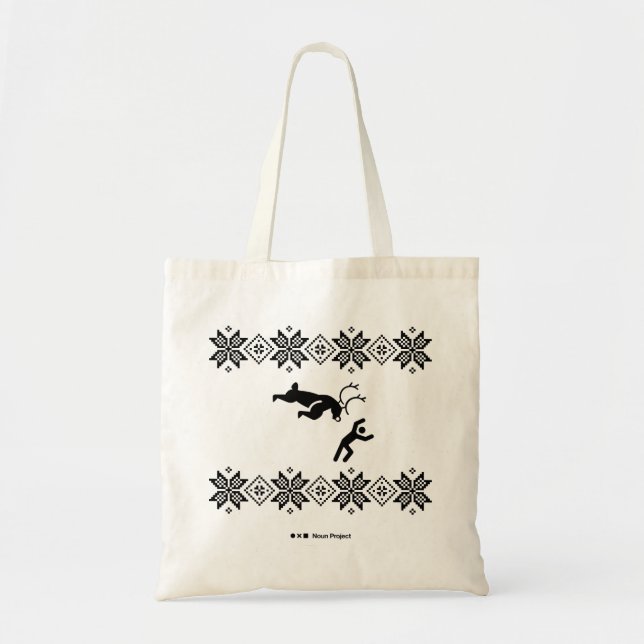 Reindeer Attack Tote Bag (Front)