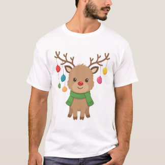 Reindeer Baubles Hanging From Antlers T-Shirt