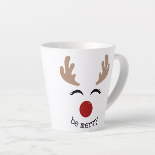 REINDEER BE MERRY LATTE MUG