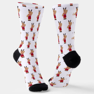 Reindeer Bear Christmas Socks