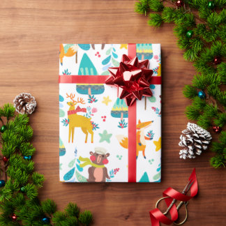 Reindeer, Bears and Foxes  Wrapping Paper