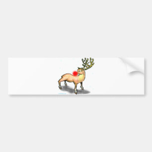 Reindeer Bumper Sticker