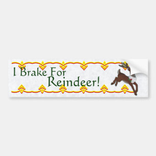 Reindeer Bumper Sticker