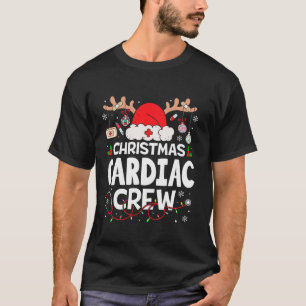 Reindeer Cardiac Crew Funny Christmas Cardiology N T-Shirt