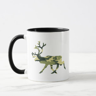 Reindeer / Caribou Woodland Camouflage / Camo Mug