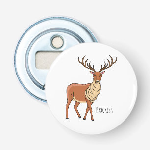 Reindeer cartoon illustration bottle opener