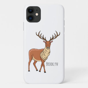 Reindeer cartoon illustration iPhone 11 case