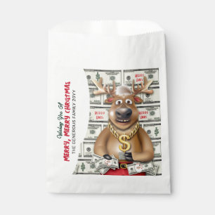 Reindeer Cash Money Favour Bag
