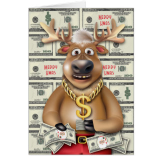 Reindeer Cash Santa Bucks Funny Money Holiday