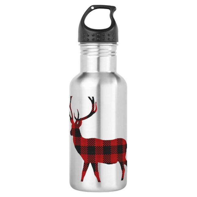 Reindeer Christmas 710 Ml Water Bottle (Front)