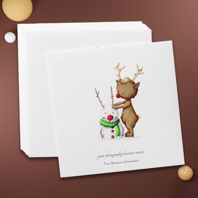 Reindeer Christmas CD sleeve for photographers Envelope (Creator Uploaded)