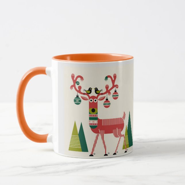 Reindeer Christmas Coffee Mug (Left)