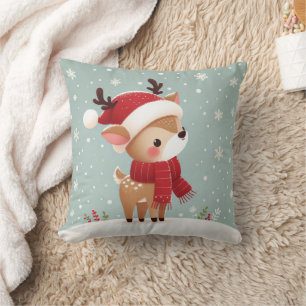 Reindeer Christmas Cushion