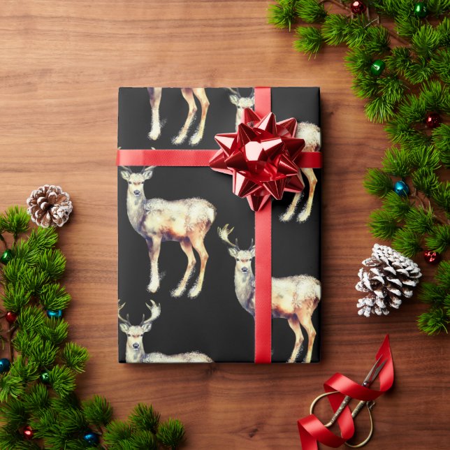  Reindeer - Christmas Cute Wrapping Paper (Holiday Gift)