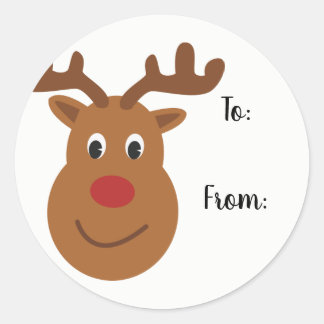 Reindeer Christmas Gift Labels