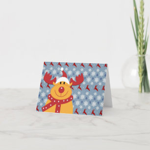 Reindeer Christmas Holiday Card