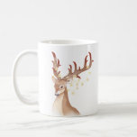 Reindeer Christmas light Coffee Mug<br><div class="desc">Introducing our festive Reindeer Christmas Mug! 🦌✨ Embrace holiday vibes with the whimsical reindeer illustration adorned with twinkling Christmas lights. Crafted from high-quality ceramic, this mug is microwave and dishwasher safe for your convenience. Sip in style and festive cheer – make your mornings merry with our Reindeer Christmas Mug! 🎄☕...</div>