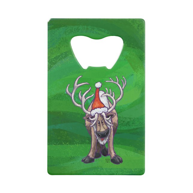 Reindeer Christmas On Green (Front)