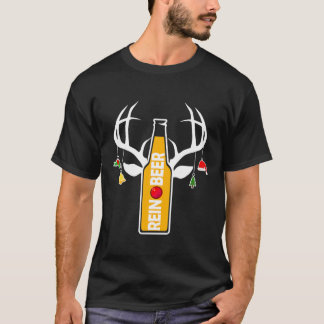 Reindeer Christmas Reinbeer Beer Funny Christmas T-Shirt