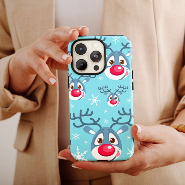 Reindeer Christmas Snow Flakes iPhone Case Mate (Creator Uploaded)