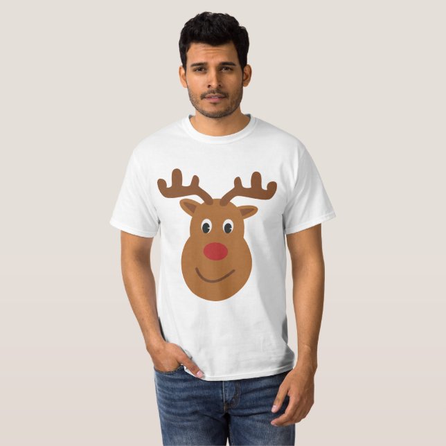 Reindeer Christmas T-shirt (Front Full)