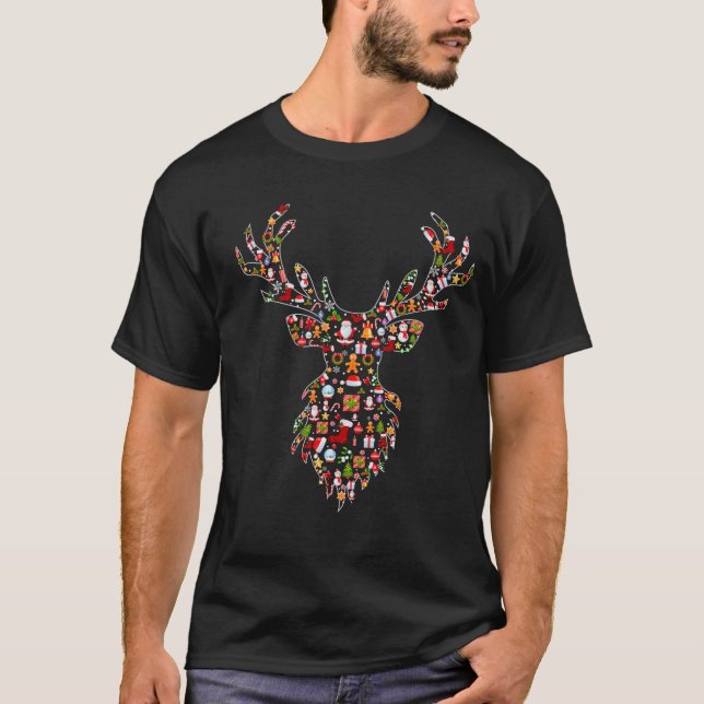 Reindeer Christmas T-Shirt (Front)