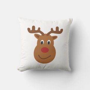 Reindeer Christmas T-shirt Cushion