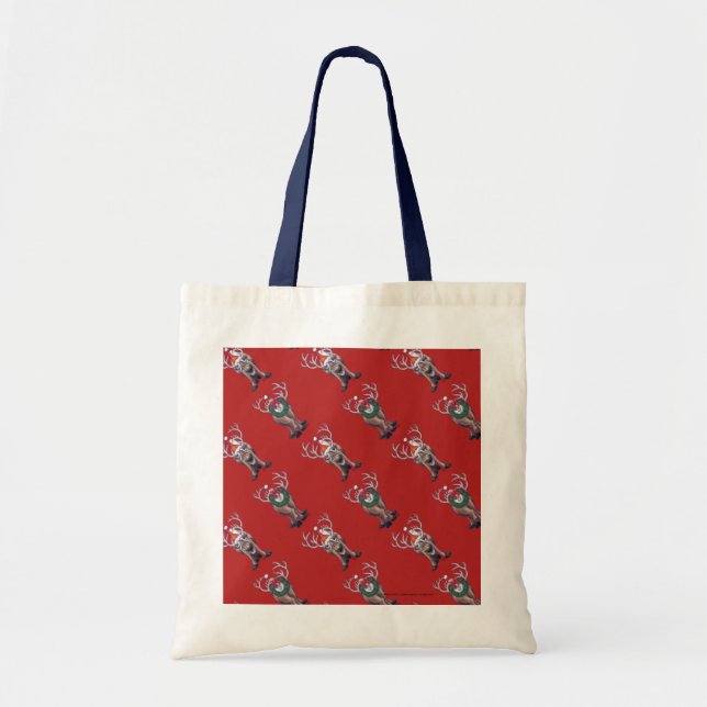 Reindeer Christmas Tote Bag (Front)