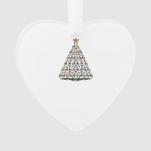 Reindeer Christmas Tree Vintage Engraving Shirt_1 Ornament