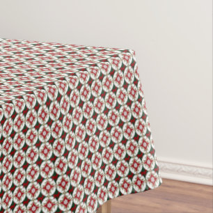 Reindeer Circles-1-52x70 COTTON TABLECLOTH