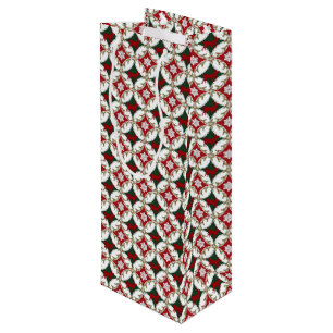 Reindeer Circles 1-WINE GIFT BAG