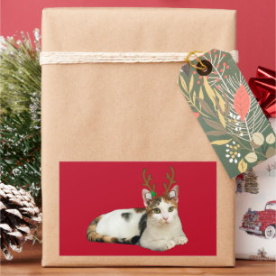 Reindeer Cleopatra Rectangular Sticker